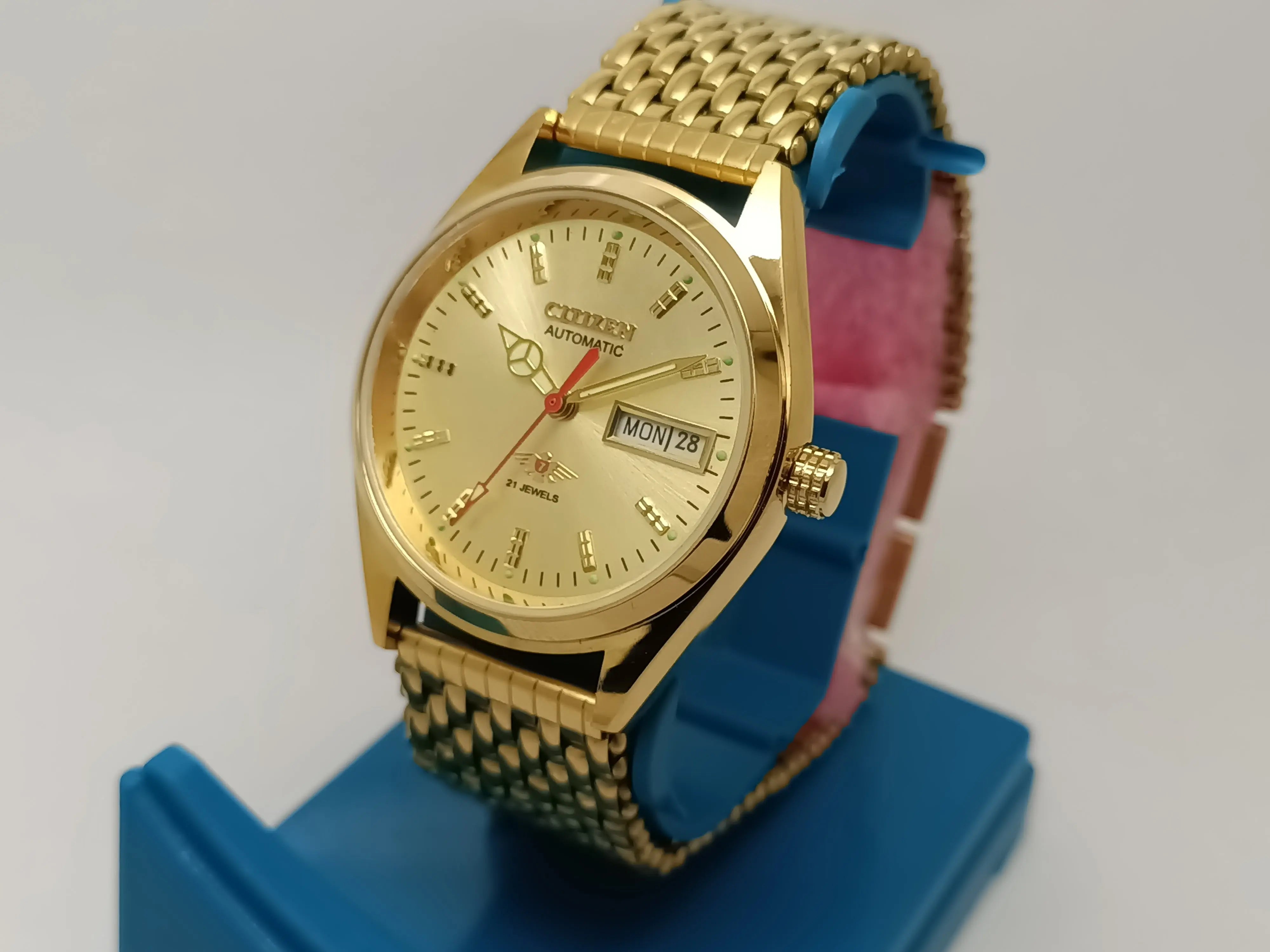 Citizen Automatic 8200 Movement stainless steel Japan Made 21 Jewels Men s Wrist Watch National Watches