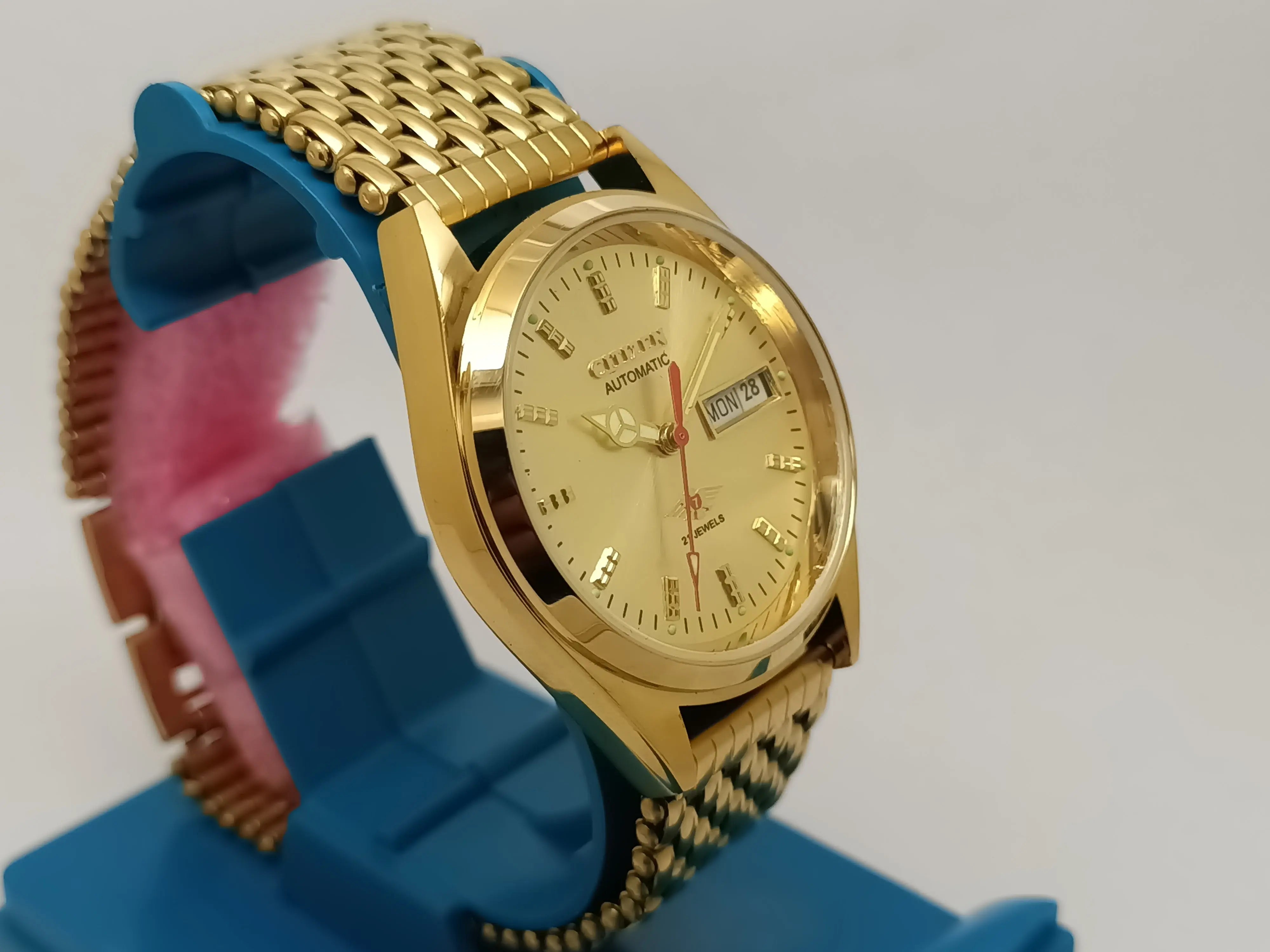 Citizen Automatic 8200 Movement stainless steel Japan Made 21 Jewels Men s Wrist Watch National Watches