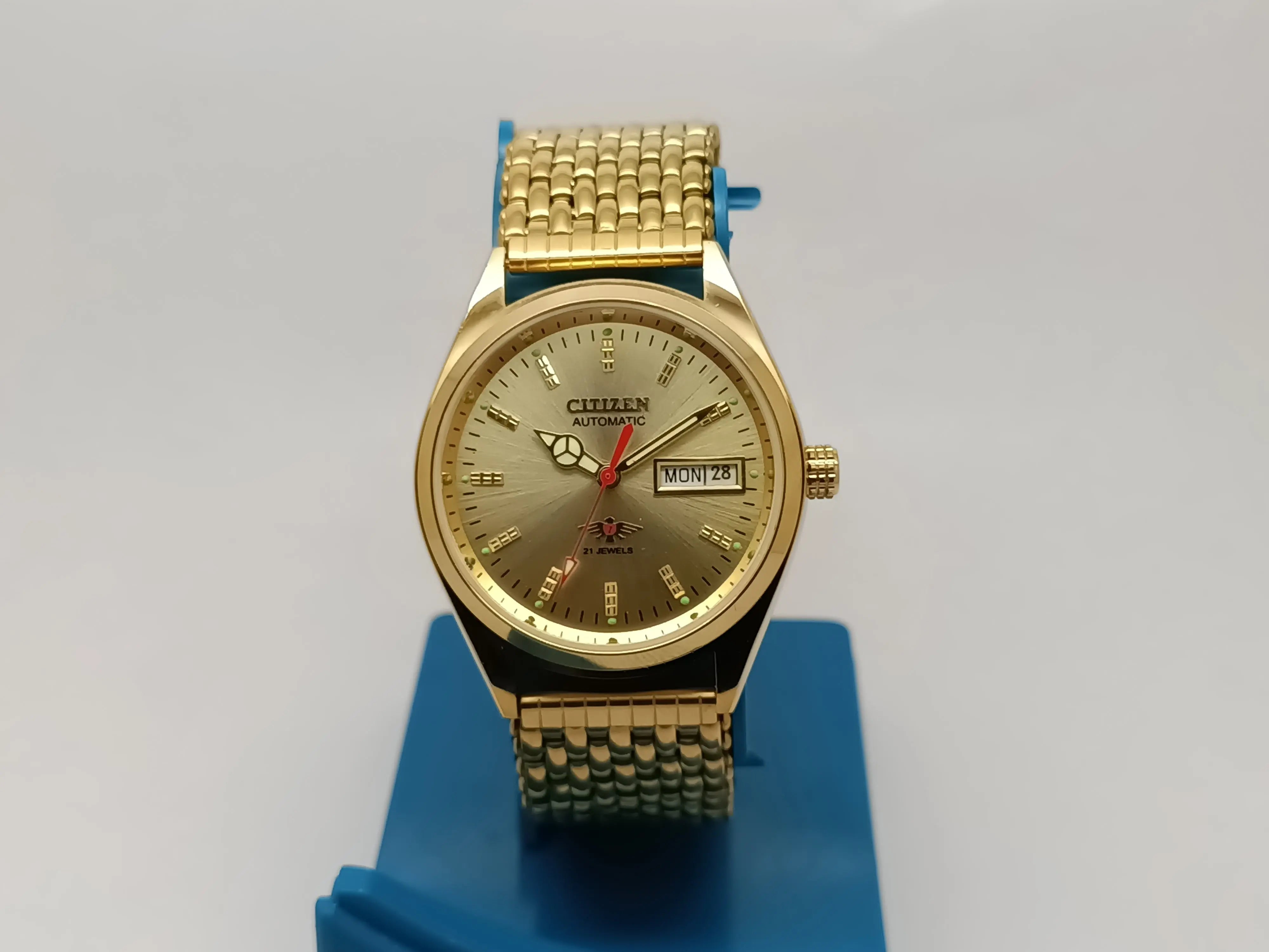 Citizen Automatic 8200 Movement stainless steel Japan Made 21 Jewels Men s Wrist Watch National Watches