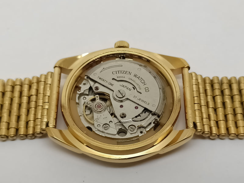 Citizen Automatic 8200 Movement stainless steel Japan Made 21 Jewels Men s Wrist Watch