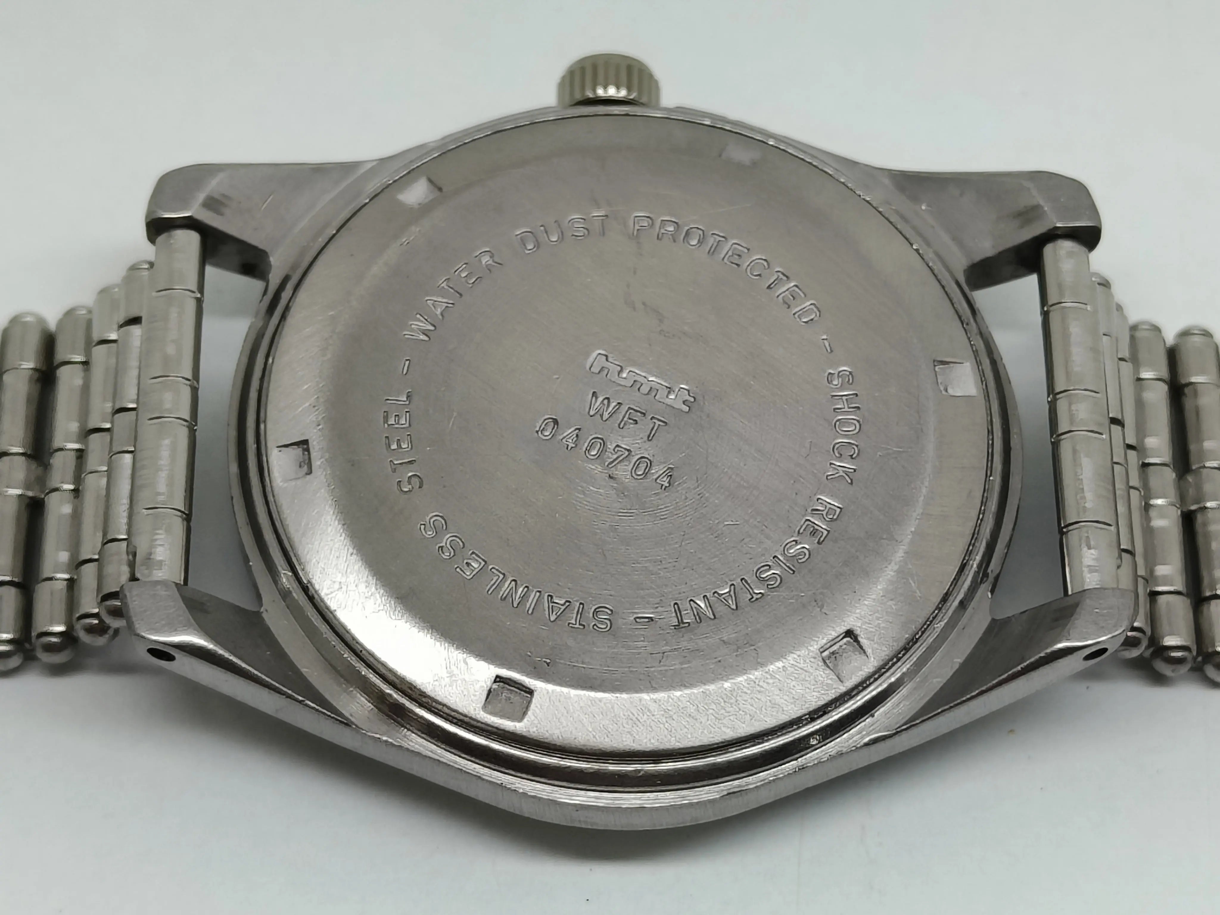 Hmt Pilot Mechanical Handwinding Movement stainless Steel Para Shock 17 Jewels Analog Dial Wrist Watch For Men National Watches
