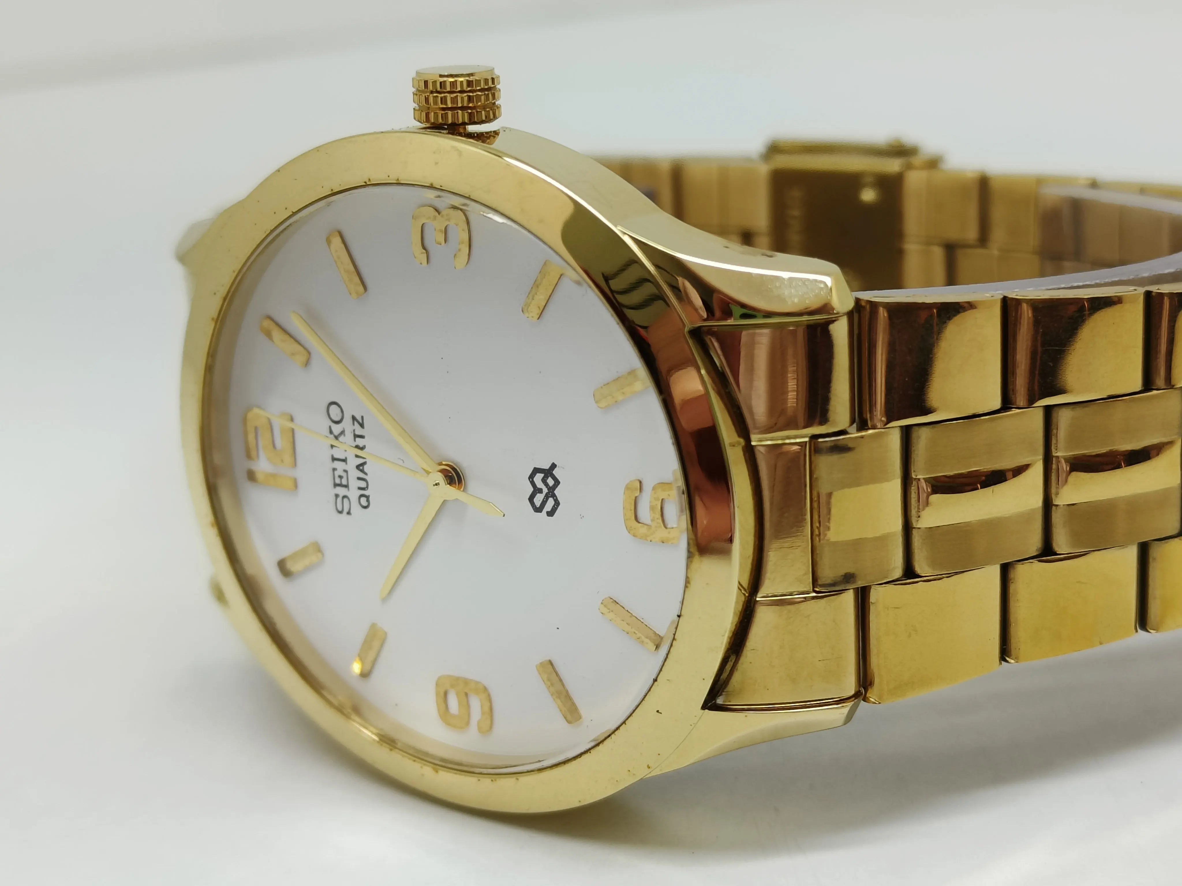 Seiko 5 Black Dial quartz Watch - National Watches