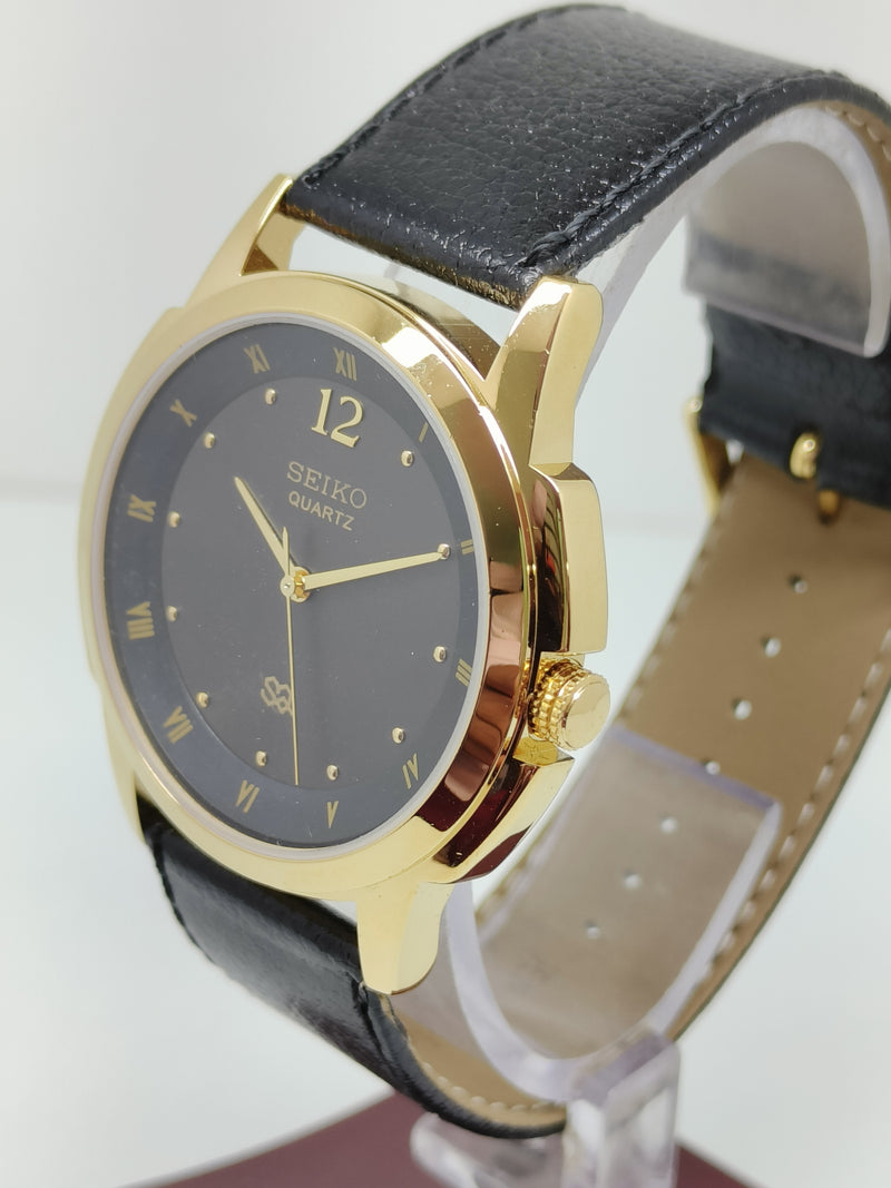 Seiko 5 Black Dial quartz Watch