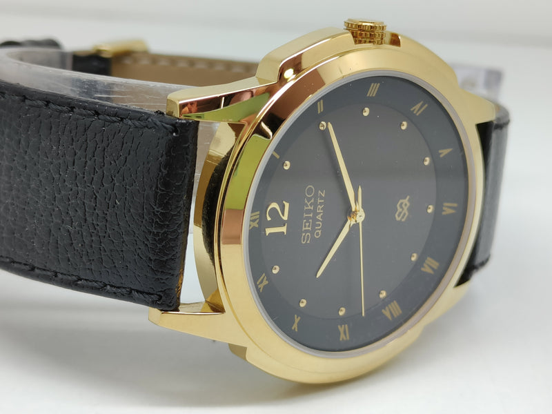 Seiko 5 Black Dial quartz Watch