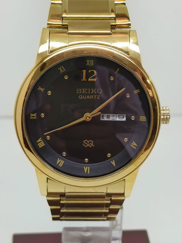 Seiko 5 Black Dial quartz Watch