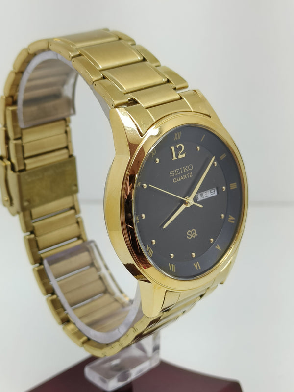 Seiko 5 Black Dial quartz Watch