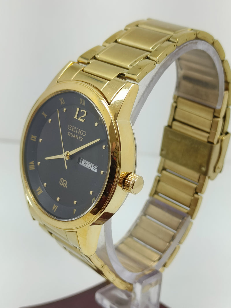 Seiko 5 Black Dial quartz Watch