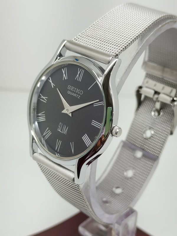Seiko 5 Black Dial quartz Watch