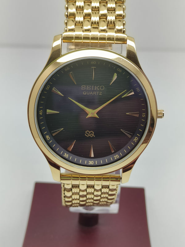 Seiko 5 Black Dial quartz Watch