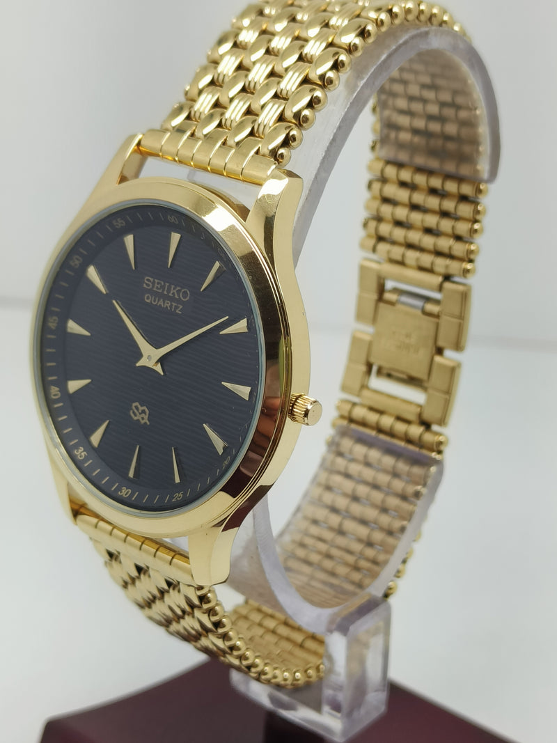 Seiko 5 Black Dial quartz Watch