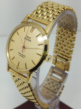 Hmt sona Mechanical Handwinding Movement gold plated Para Jewels Analog Dial Wrist Watch For Men