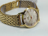 Hmt sona Mechanical Handwinding Movement gold plated Para Jewels Analog Dial Wrist Watch For Men