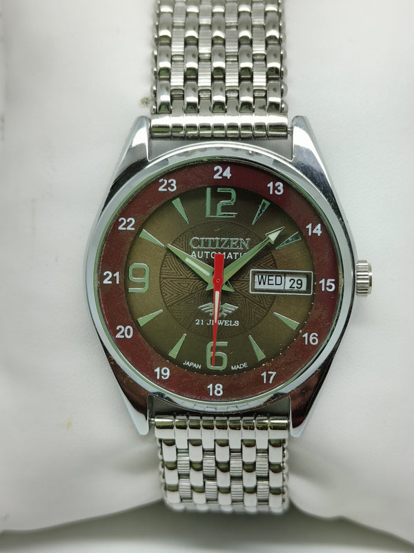 Citizen Automatic 8200 Movement stainless steel Japan Made 21 Jewels Men s Wrist Watch