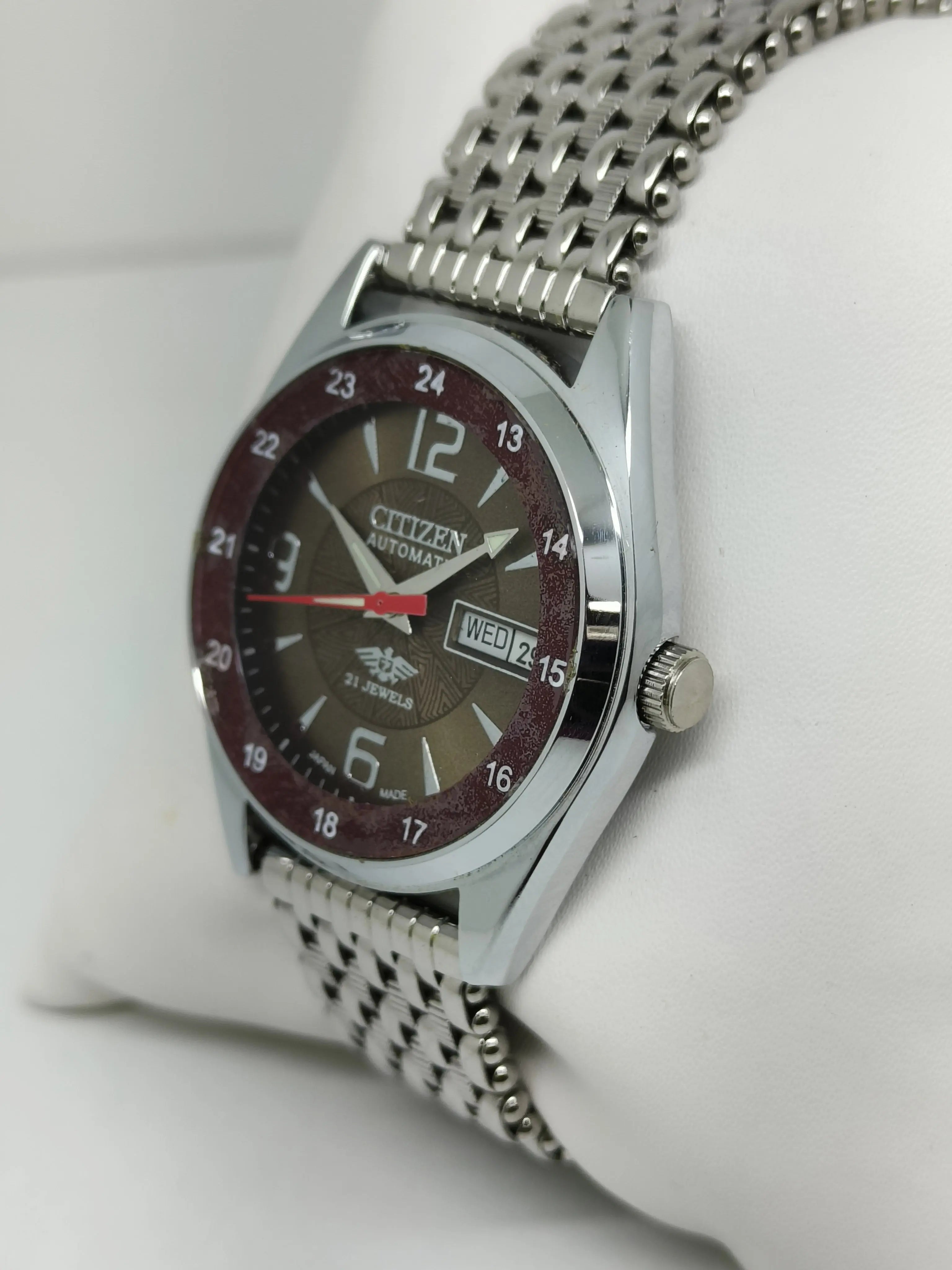 Citizen Automatic 8200 Movement stainless steel Japan Made 21 Jewels Men s Wrist Watch National Watches
