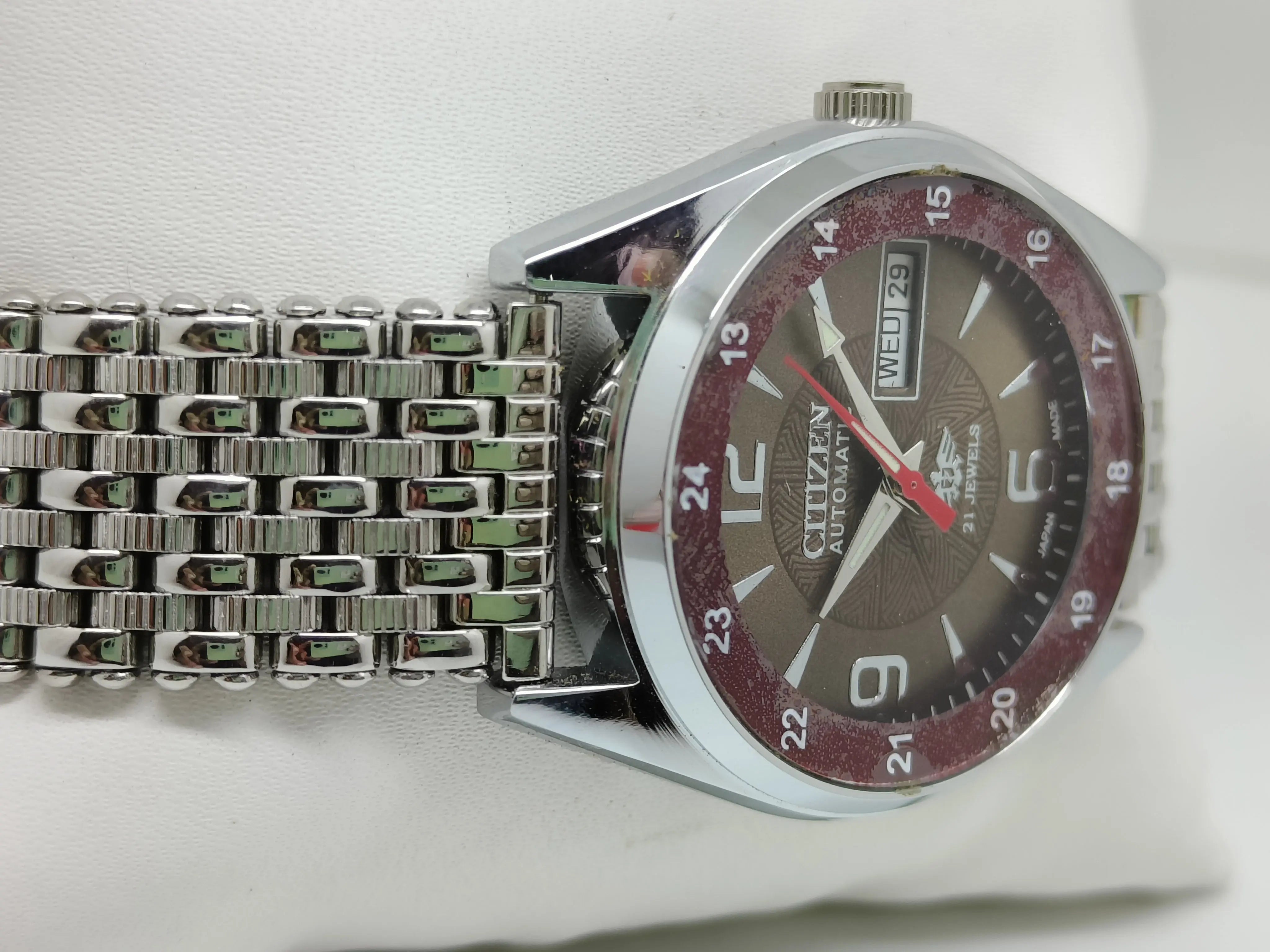 Citizen Automatic 8200 Movement stainless steel Japan Made 21 Jewels Men s Wrist Watch National Watches