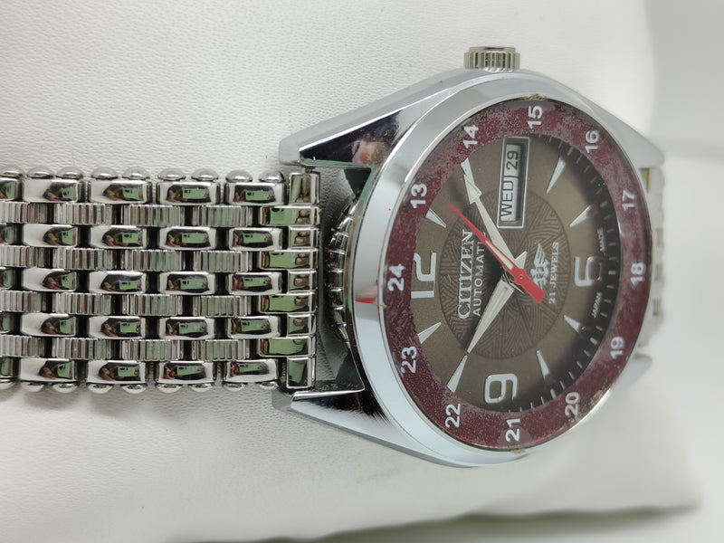 Citizen Automatic 8200 Movement stainless steel Japan Made 21 Jewels Men s Wrist Watch