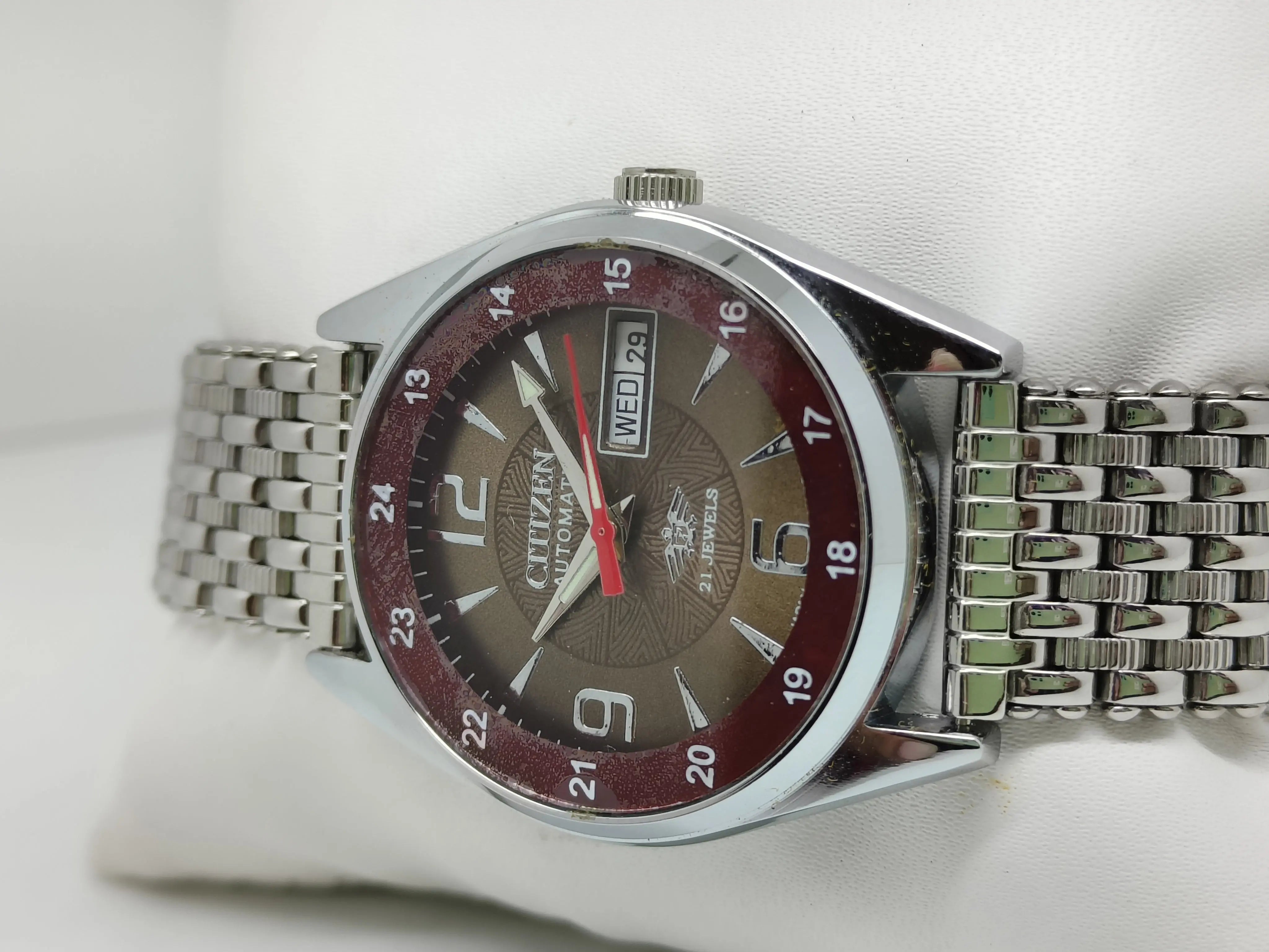 Citizen Automatic 8200 Movement stainless steel Japan Made 21 Jewels Men s Wrist Watch National Watches