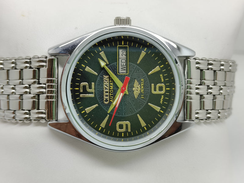 Citizen Automatic 8200 Movement stainless steel Japan Made 21 Jewels Men s Wrist Watch