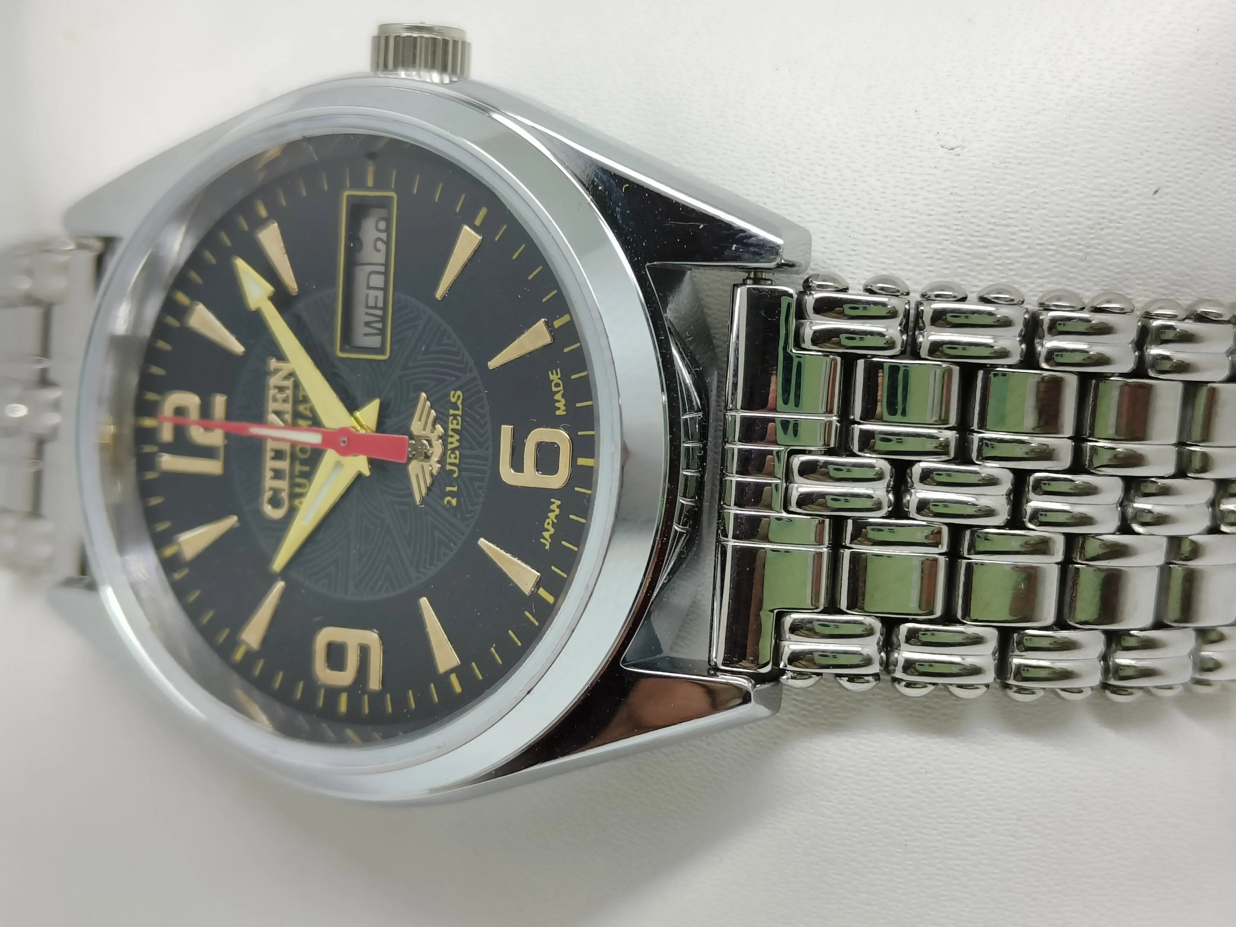 Citizen Automatic 8200 Movement stainless steel Japan Made 21 Jewels Men s Wrist Watch National Watches