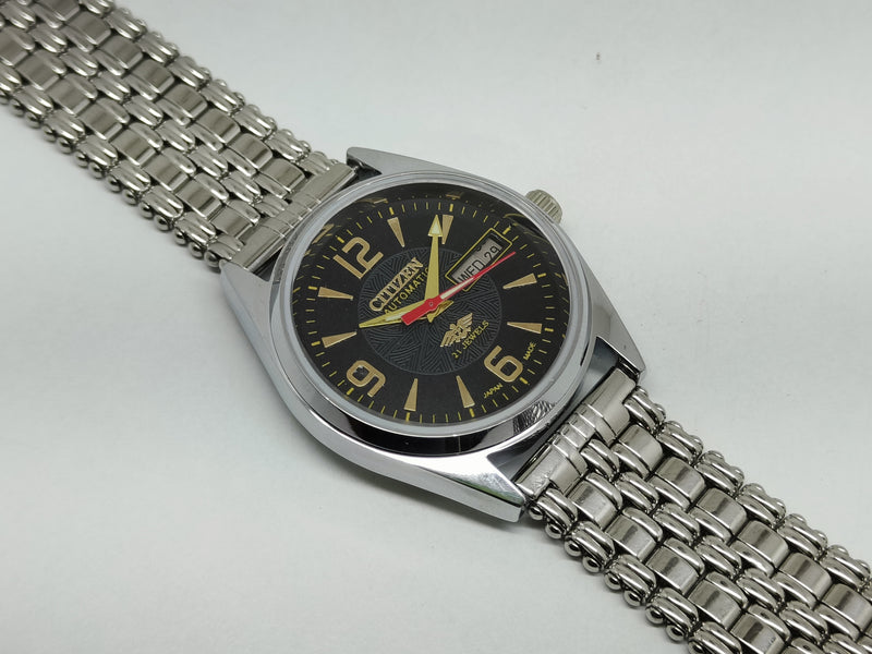 Citizen Automatic 8200 Movement stainless steel Japan Made 21 Jewels Men s Wrist Watch