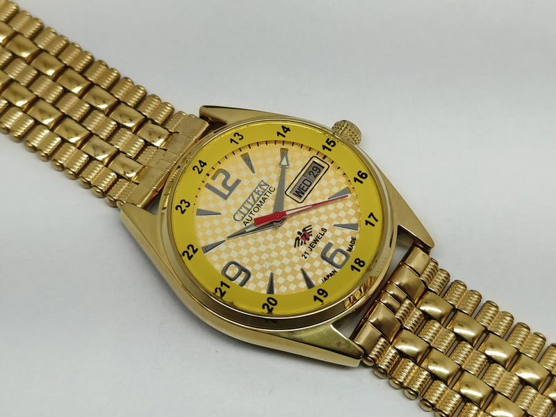 Citizen Automatic 8200 Movement stainless steel Japan Made 21 Jewels Men s Wrist Watch