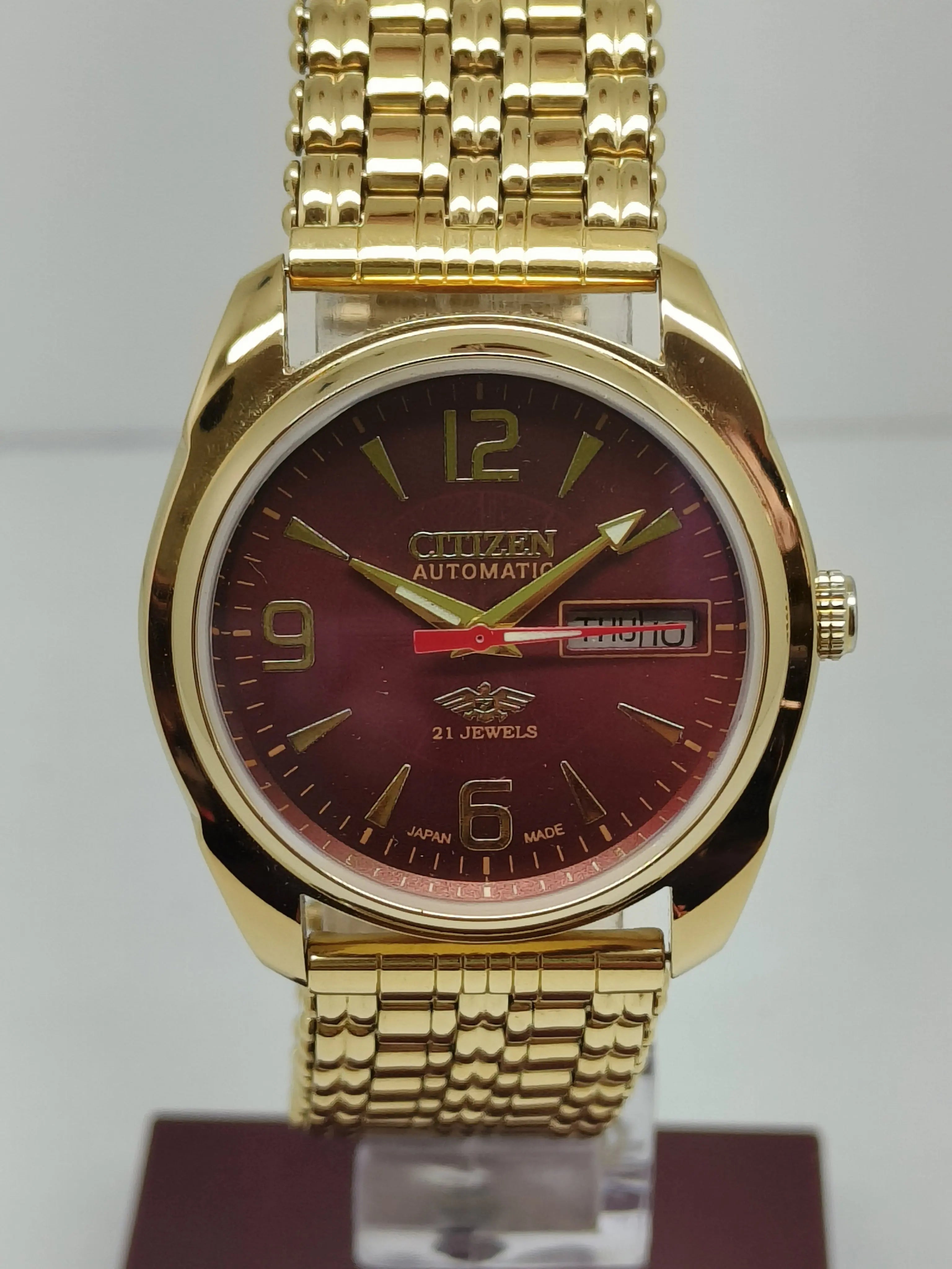 Citizen Automatic 8200 Movement stainless steel Japan Made 21 Jewels Men s Wrist Watch National Watches