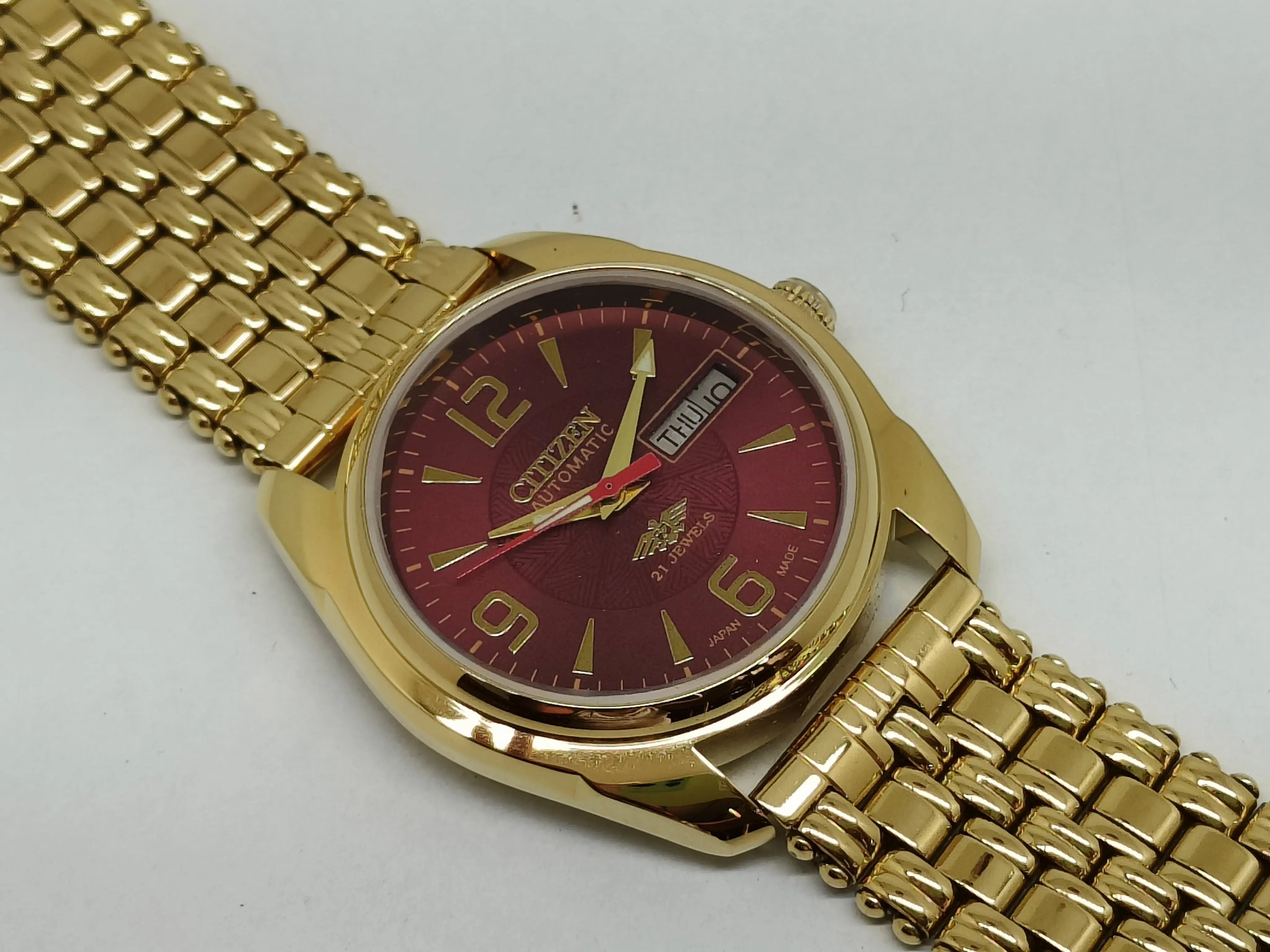 Citizen Automatic 8200 Movement stainless steel Japan Made 21 Jewels Men s Wrist Watch National Watches