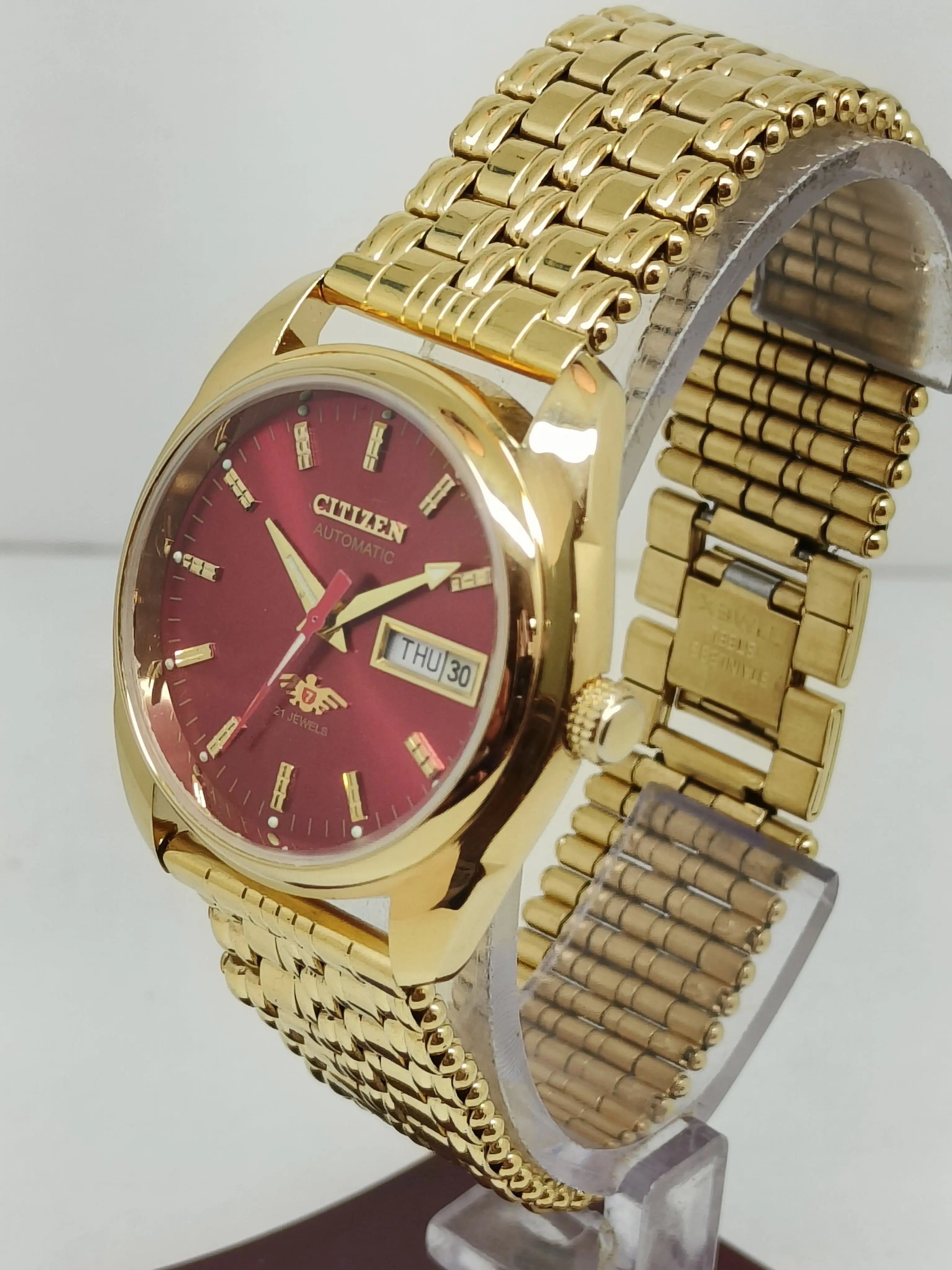 Citizen Automatic 8200 Movement stainless steel Japan Made 21 Jewels Men s Wrist Watch National Watches
