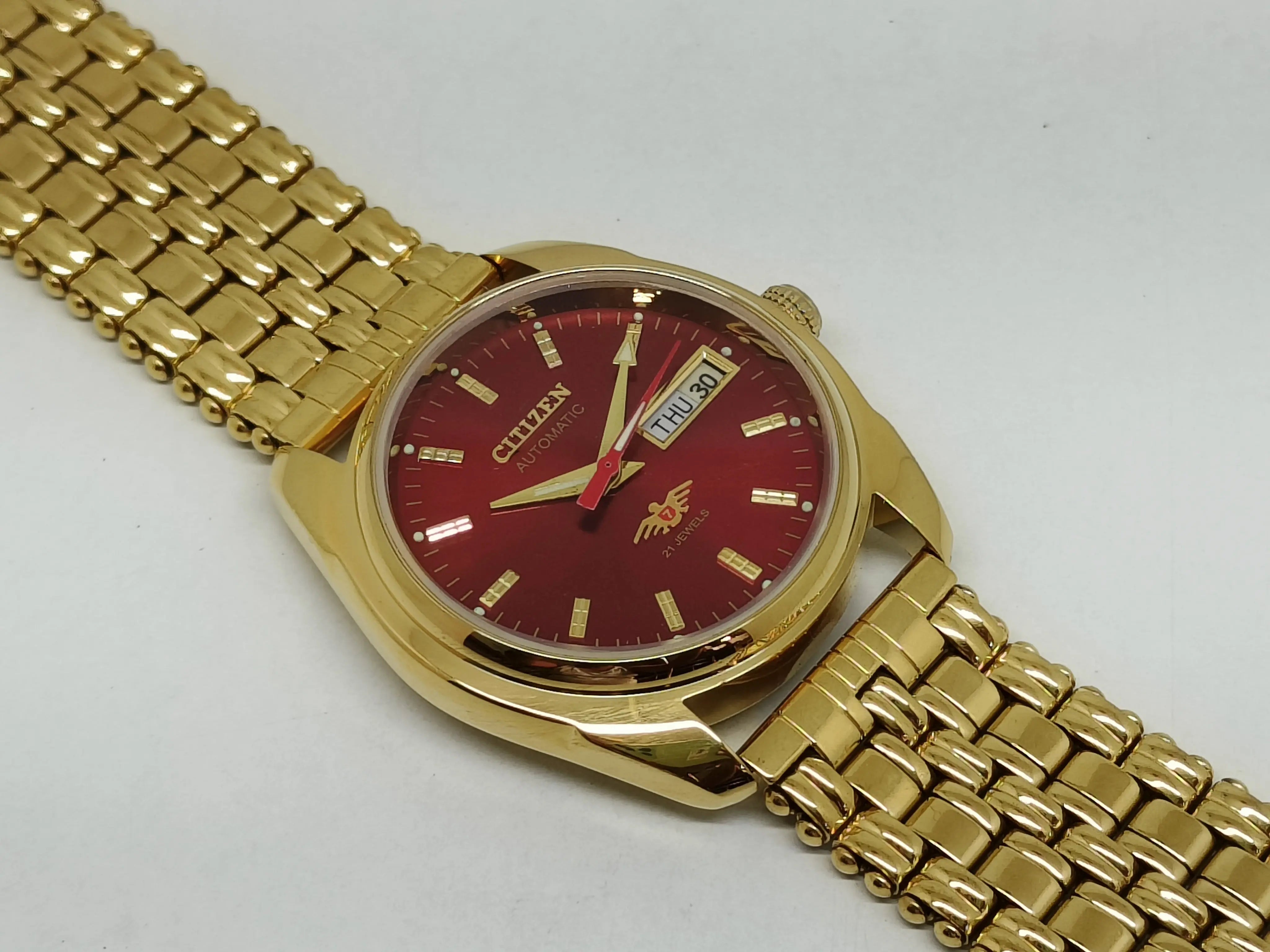 Citizen Automatic 8200 Movement stainless steel Japan Made 21 Jewels Men s Wrist Watch National Watches