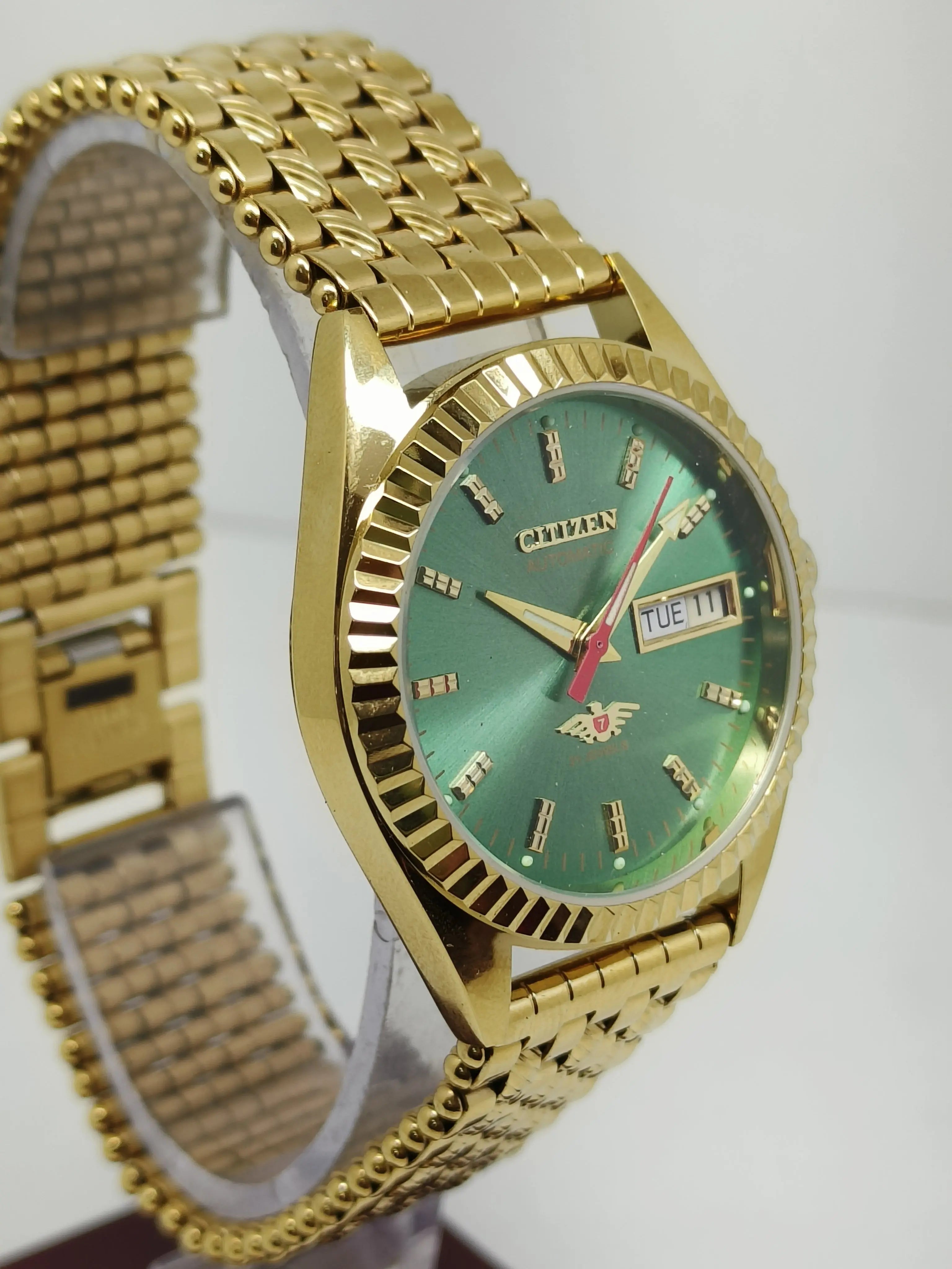 Citizen Automatic 8200 Movement stainless steel Japan Made 21 Jewels Men s Wrist Watch National Watches