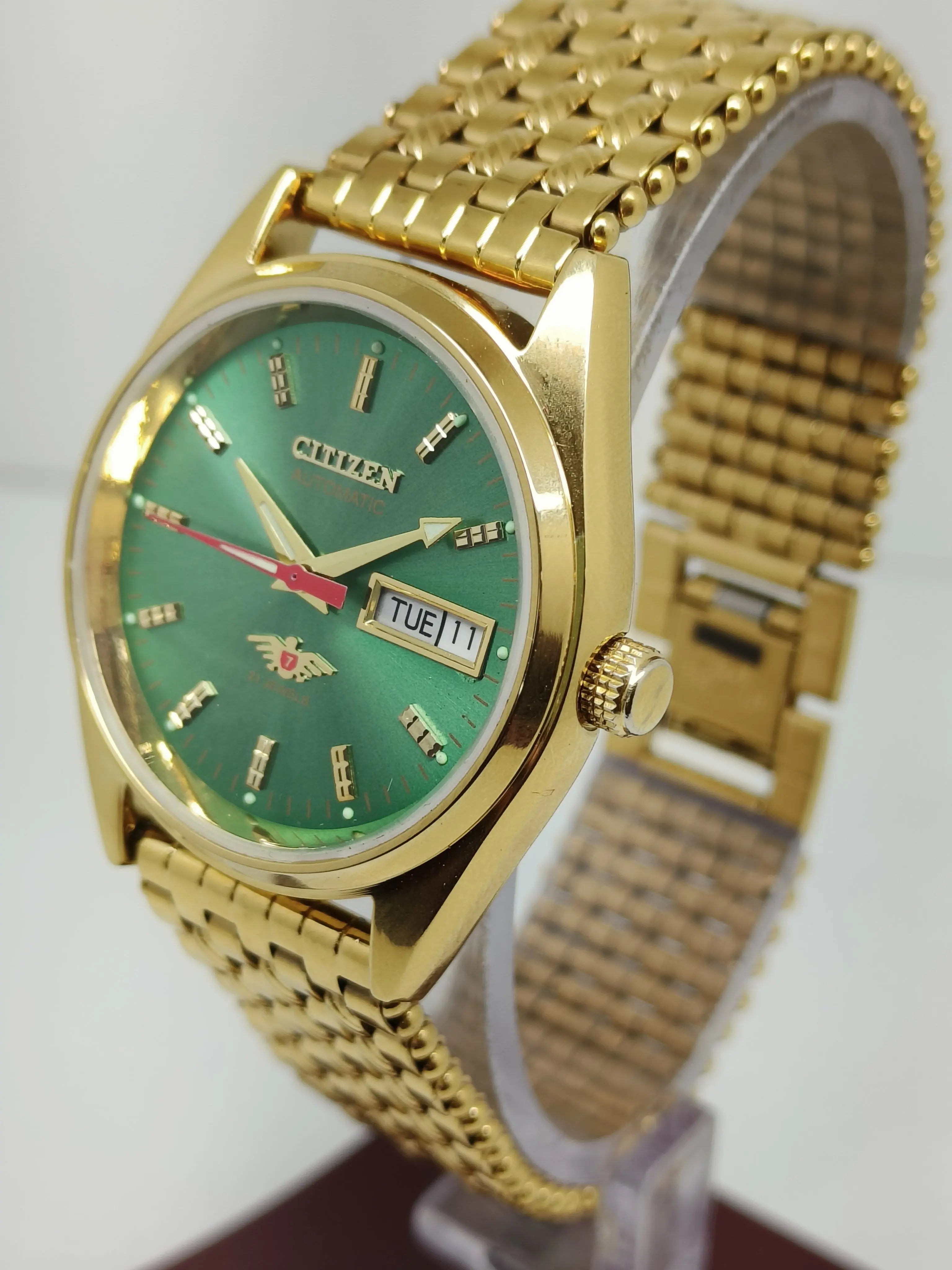 Citizen Automatic 8200 Movement stainless steel Japan Made 21 Jewels Men s Wrist Watch National Watches