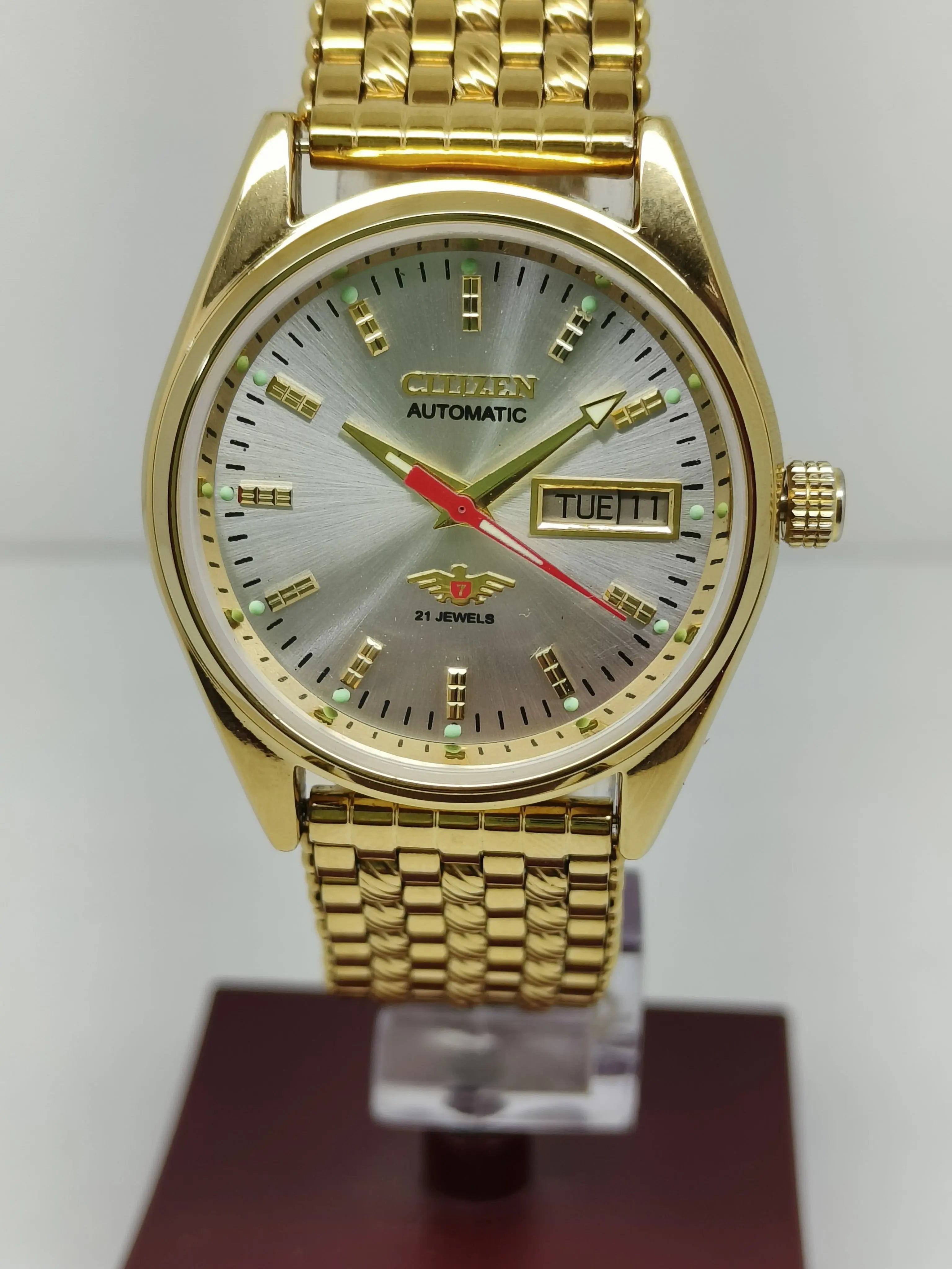 Citizen Automatic 8200 Movement stainless steel Japan Made 21 Jewels Men s Wrist Watch National Watches