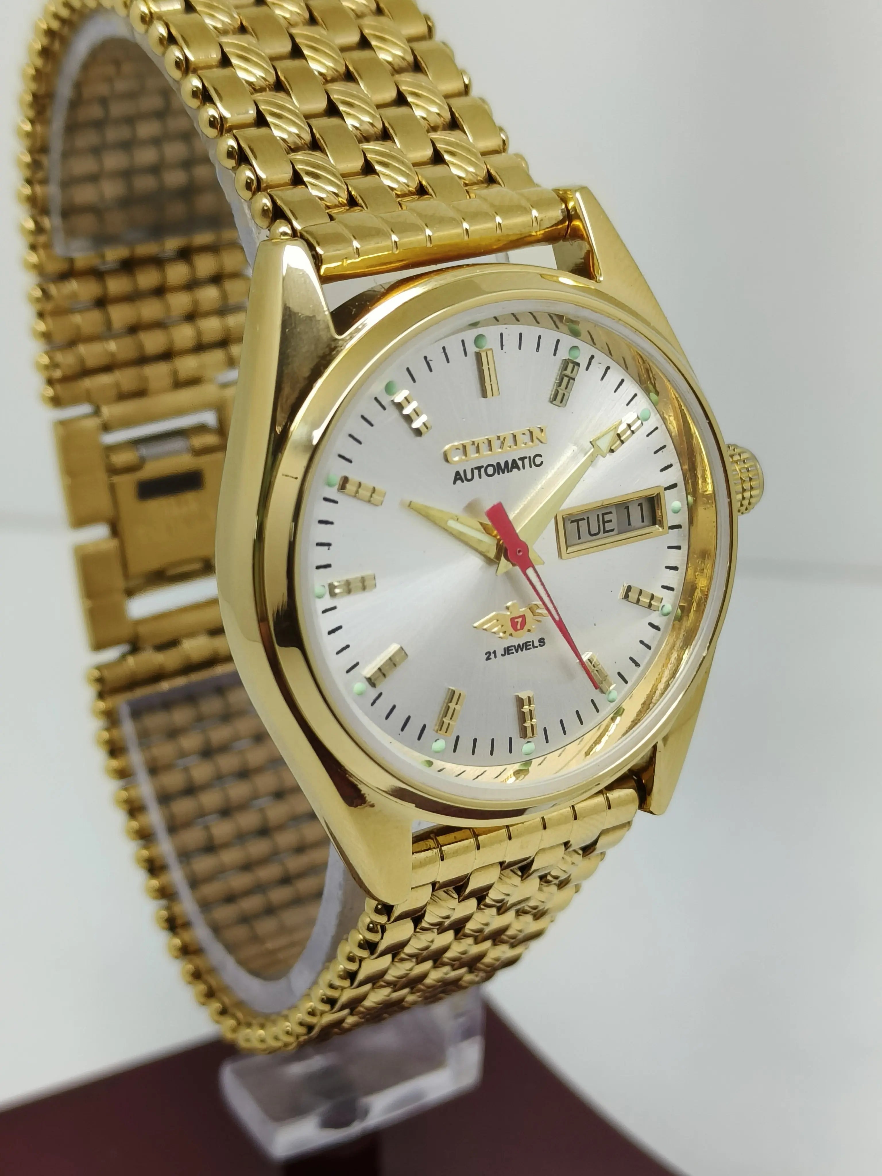 Citizen Automatic 8200 Movement stainless steel Japan Made 21 Jewels Men s Wrist Watch National Watches