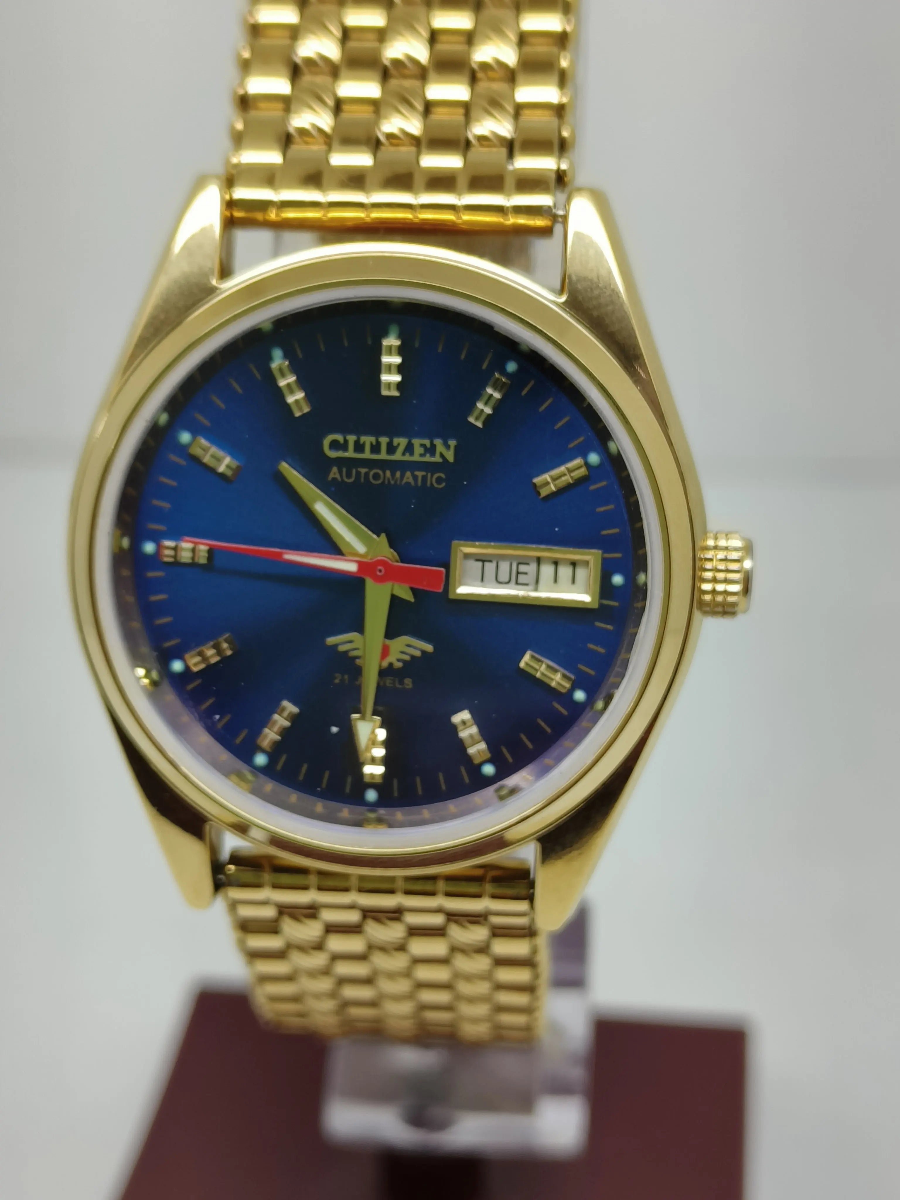 Citizen Automatic 8200 Movement stainless steel Japan Made 21 Jewels Men s Wrist Watch National Watches