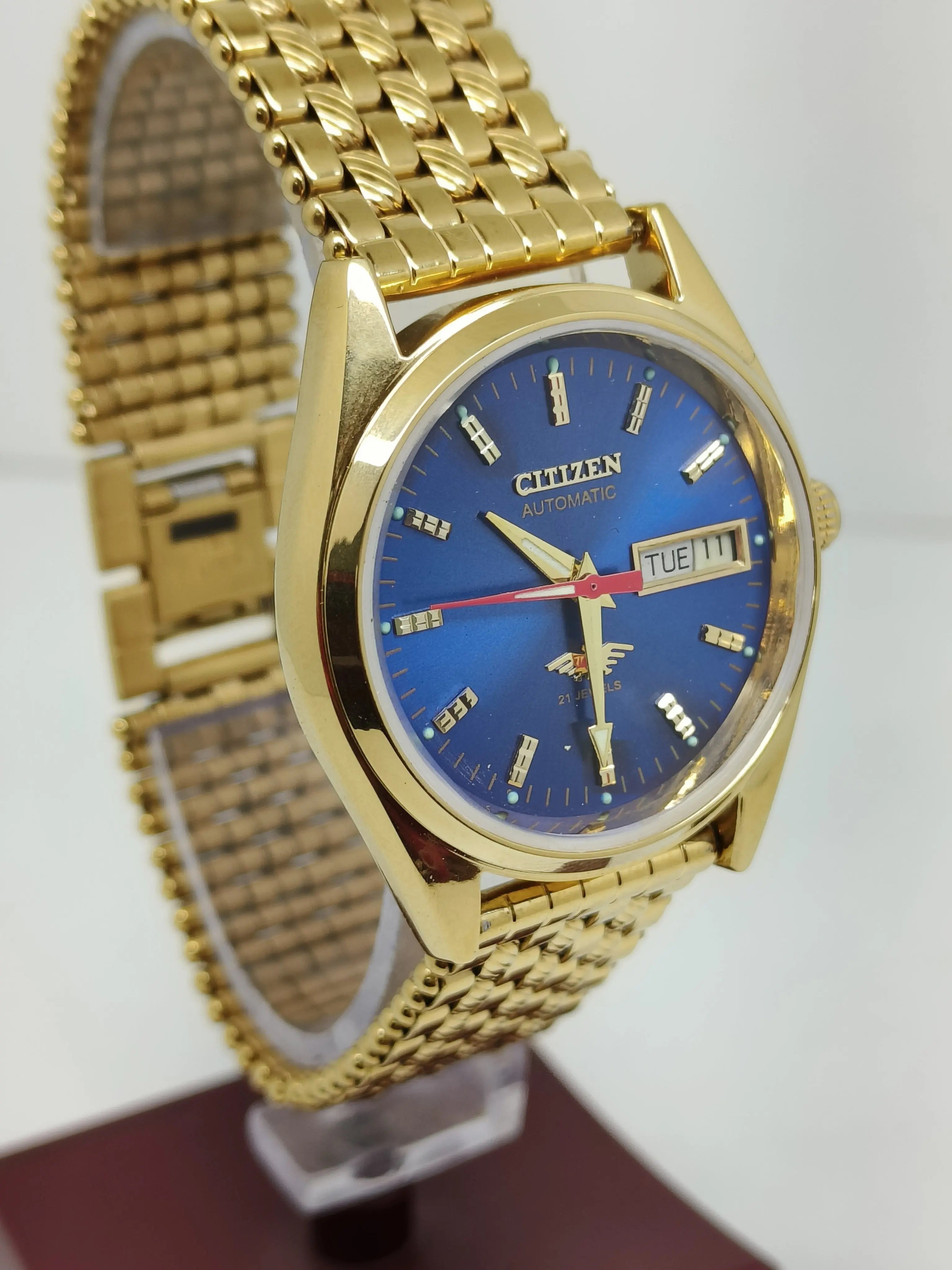 Citizen Automatic 8200 Movement stainless steel Japan Made 21 Jewels Men s Wrist Watch National Watches
