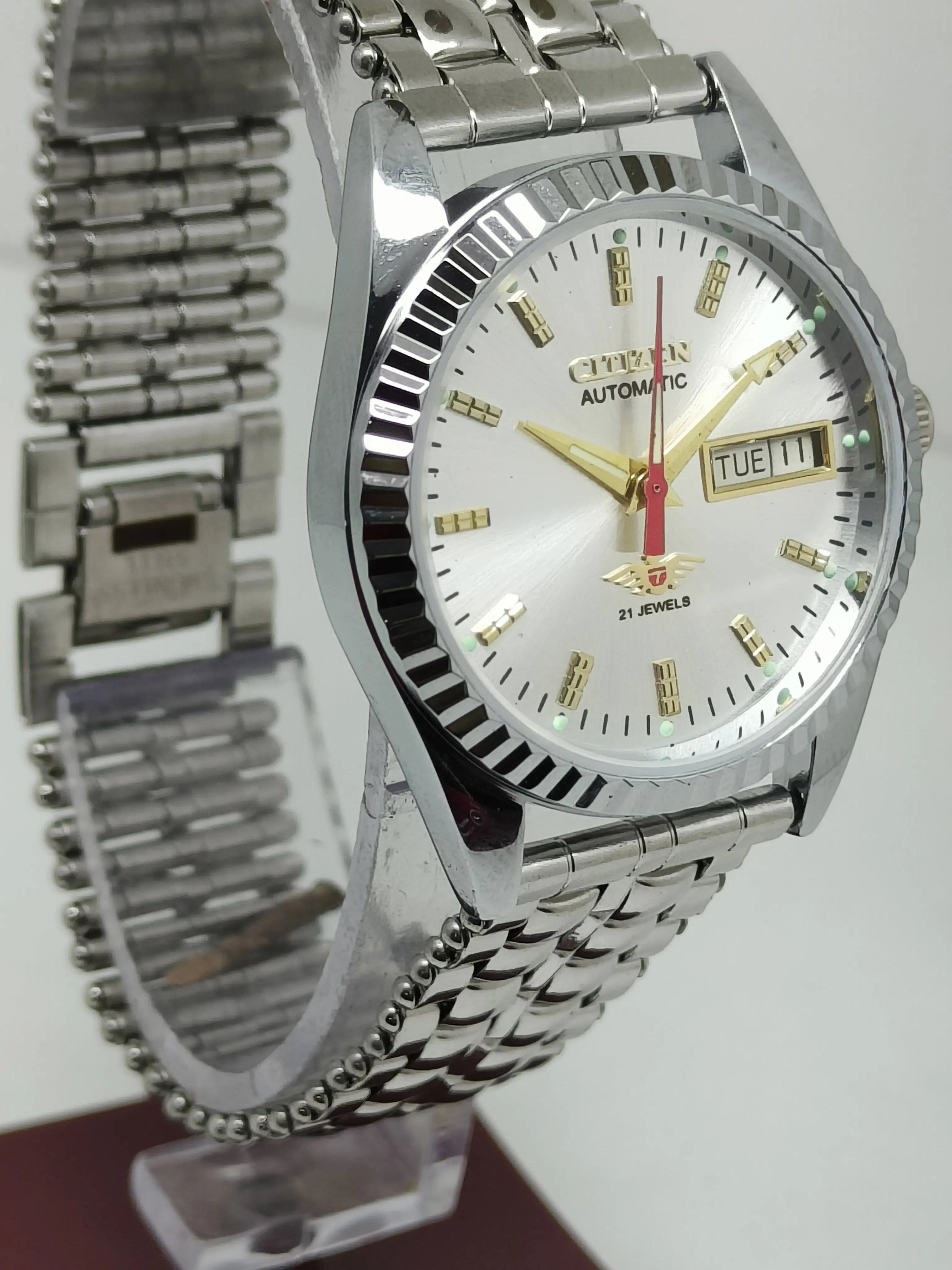 Citizen Automatic 8200 Movement stainless steel Japan Made 21 Jewels Men s Wrist Watch National Watches