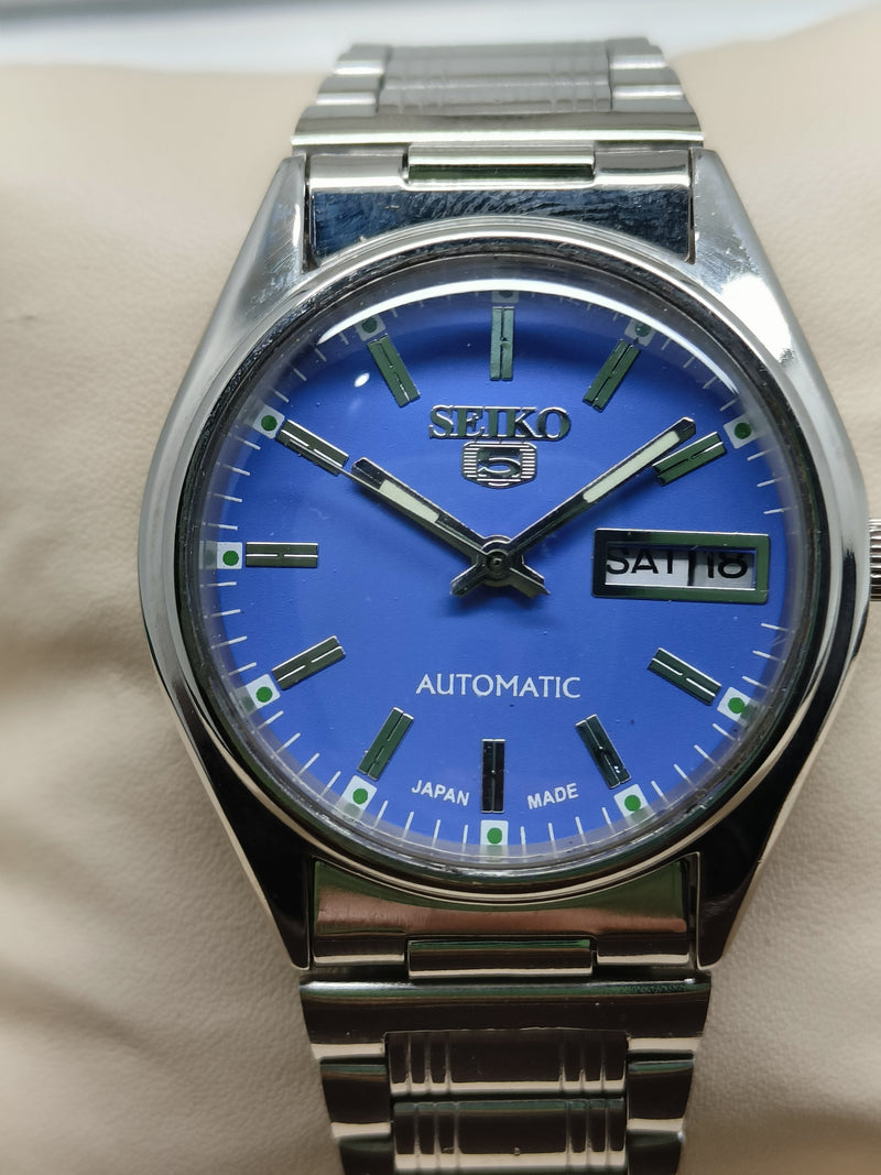 Seiko 5 Vintage Leather Strap – Refurbished Dressy Look