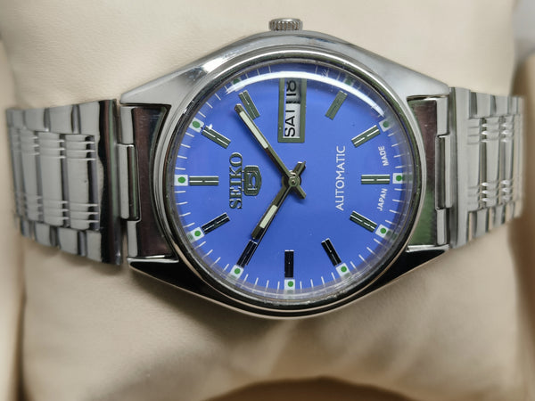 Seiko 5 Vintage Leather Strap – Refurbished Dressy Look