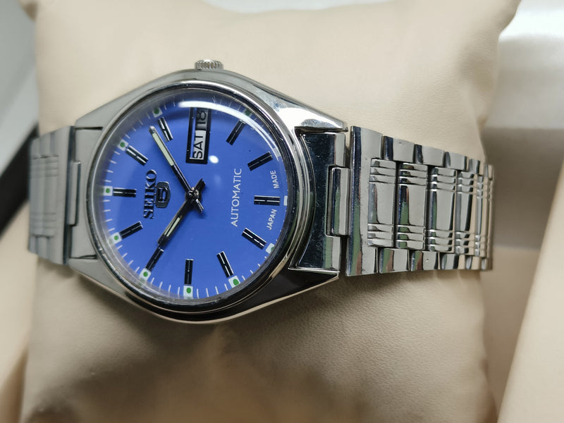 Seiko 5 Vintage Leather Strap – Refurbished Dressy Look