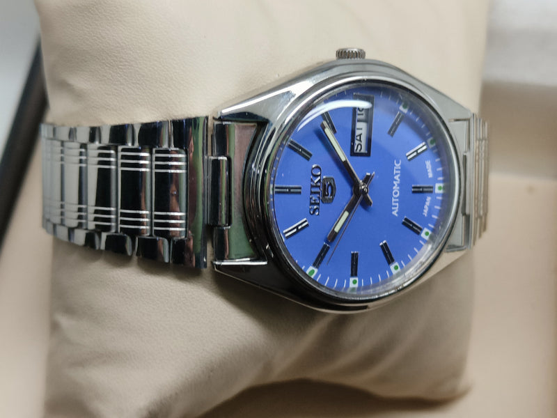 Seiko 5 Vintage Leather Strap – Refurbished Dressy Look