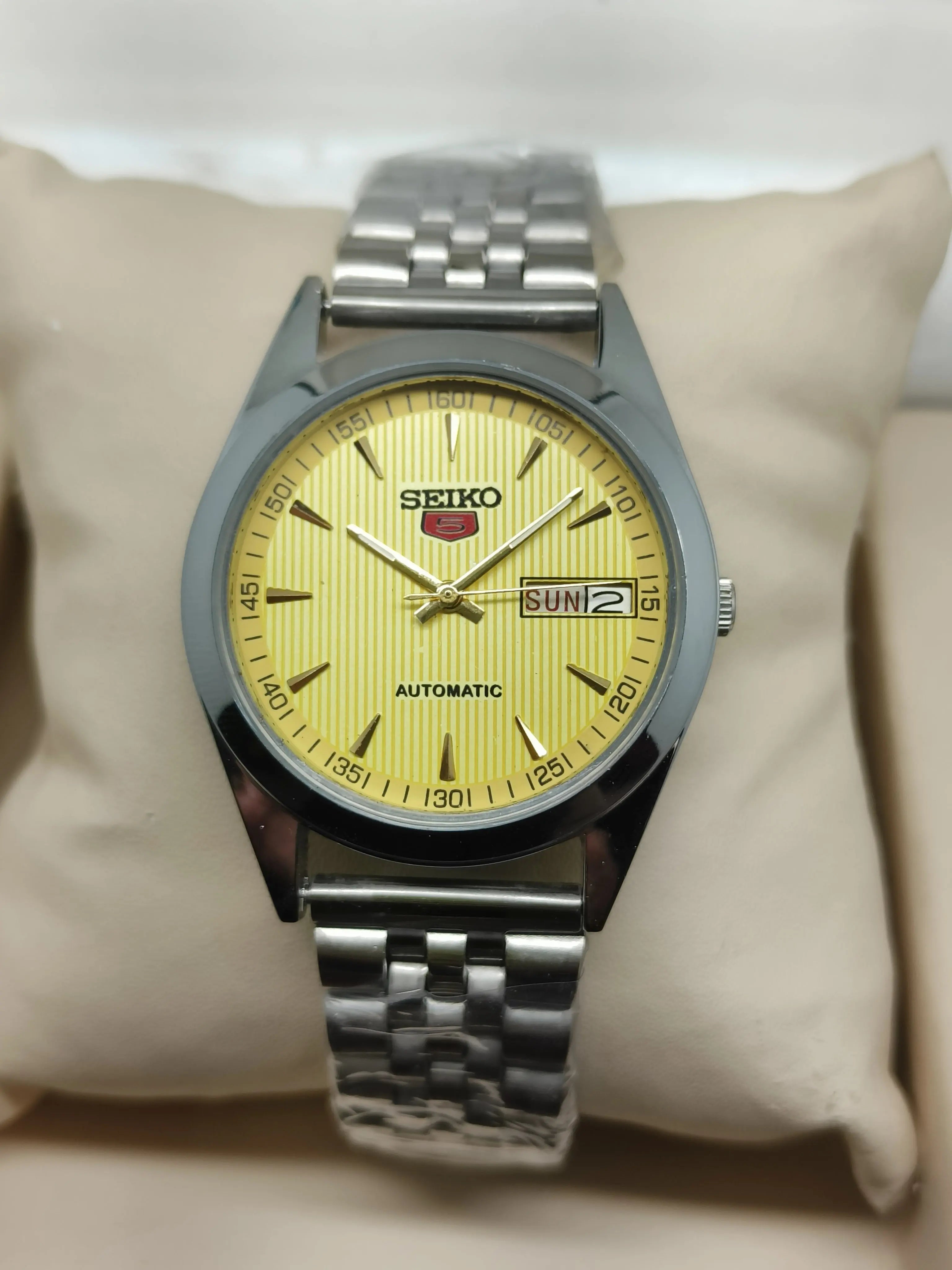 Seiko 5 Vintage Gold Tone – Refurbished & Polished National Watches