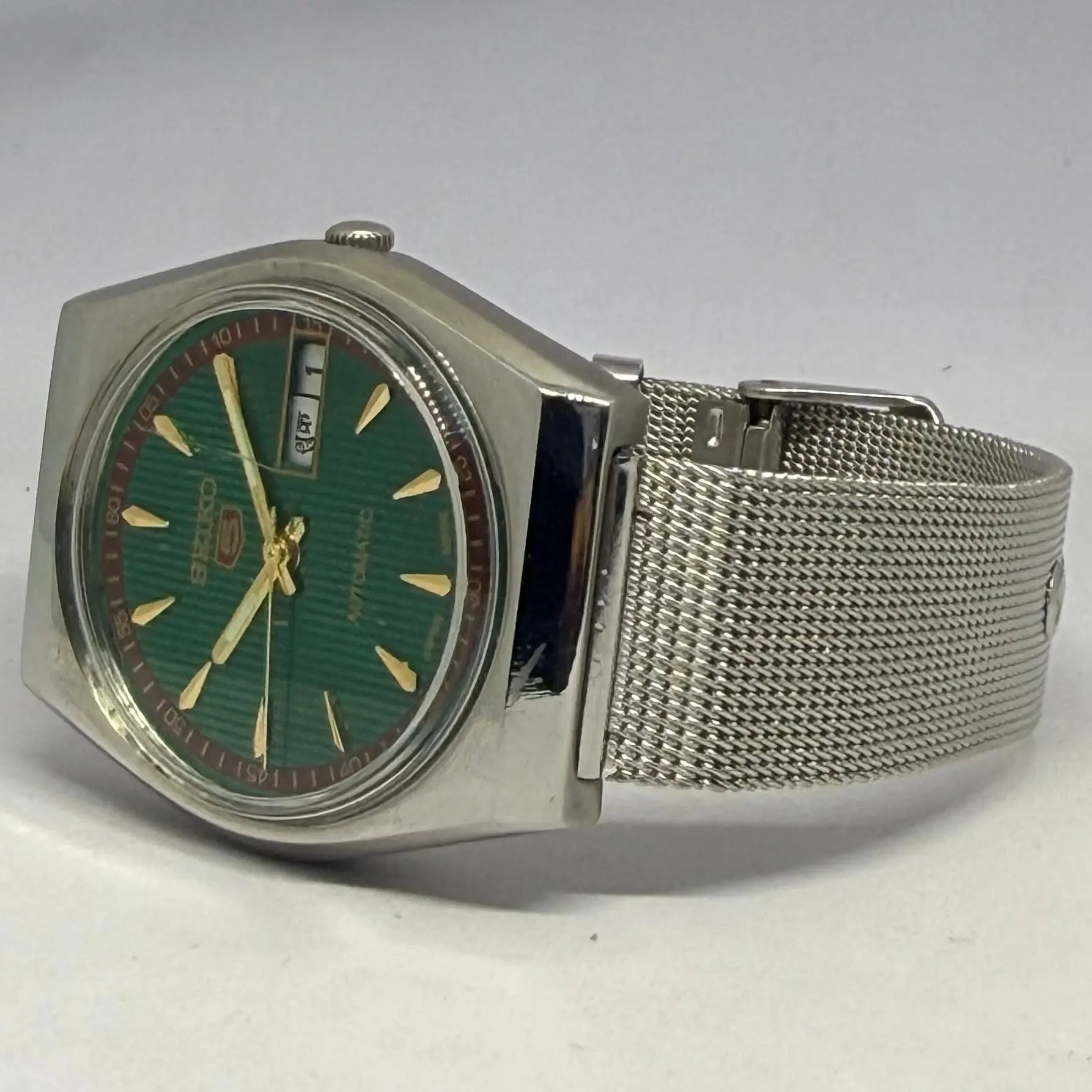 Rare Seiko 5 Watch | Refurbished Original Japan Movement | Collectible Retro Style National Watches