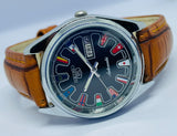 VINTAGE REFURBISHED SEIKO 5 AUTOMATIC JAPAN MENS DAY DATE WATCH