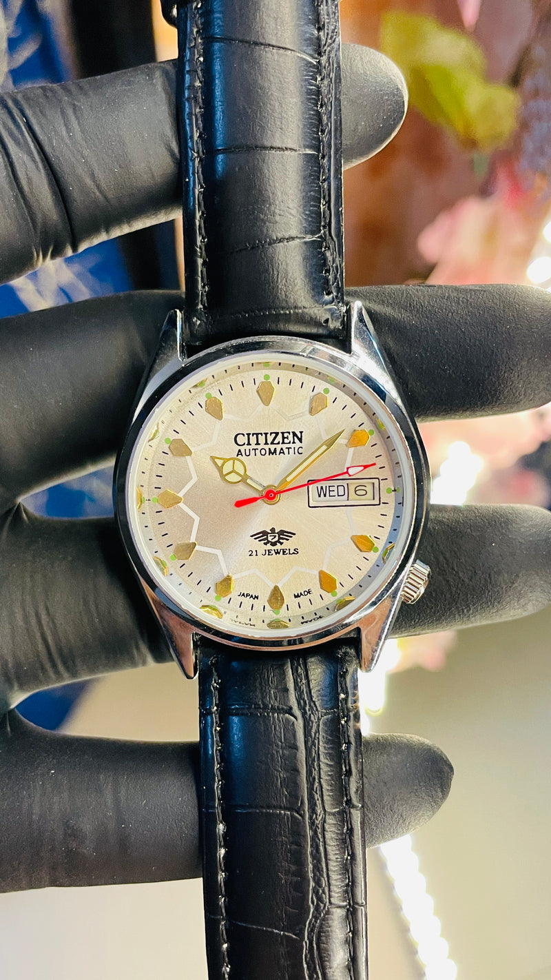 Citizen Automatic Vintage Watch – 8200 Movement | Refurbished Japan-Made Classic