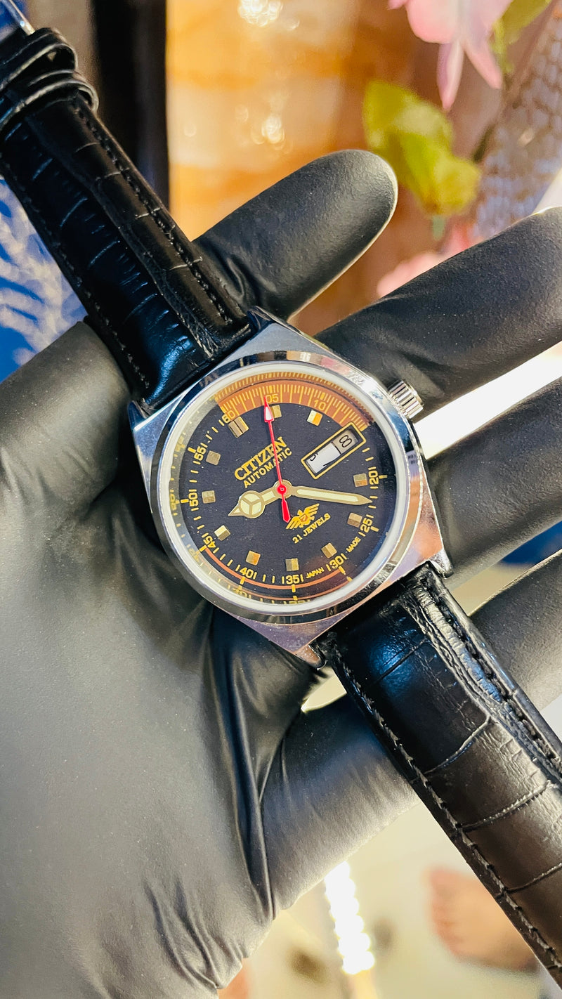 Citizen Automatic Vintage Watch – 8200 Movement | Refurbished Japan-Made Classic