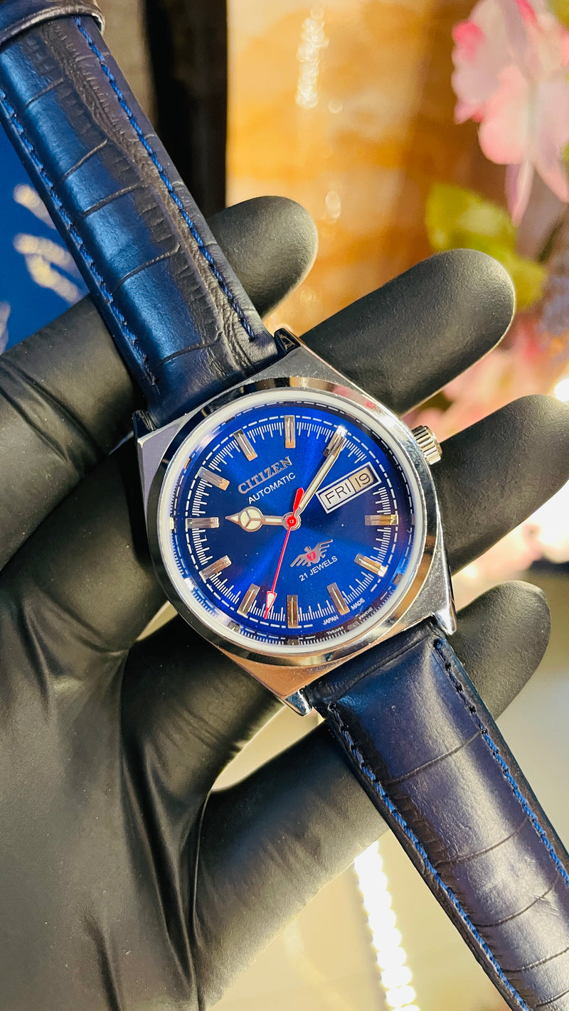 Citizen Automatic Vintage Watch – 8200 Movement | Refurbished Japan-Made Classic