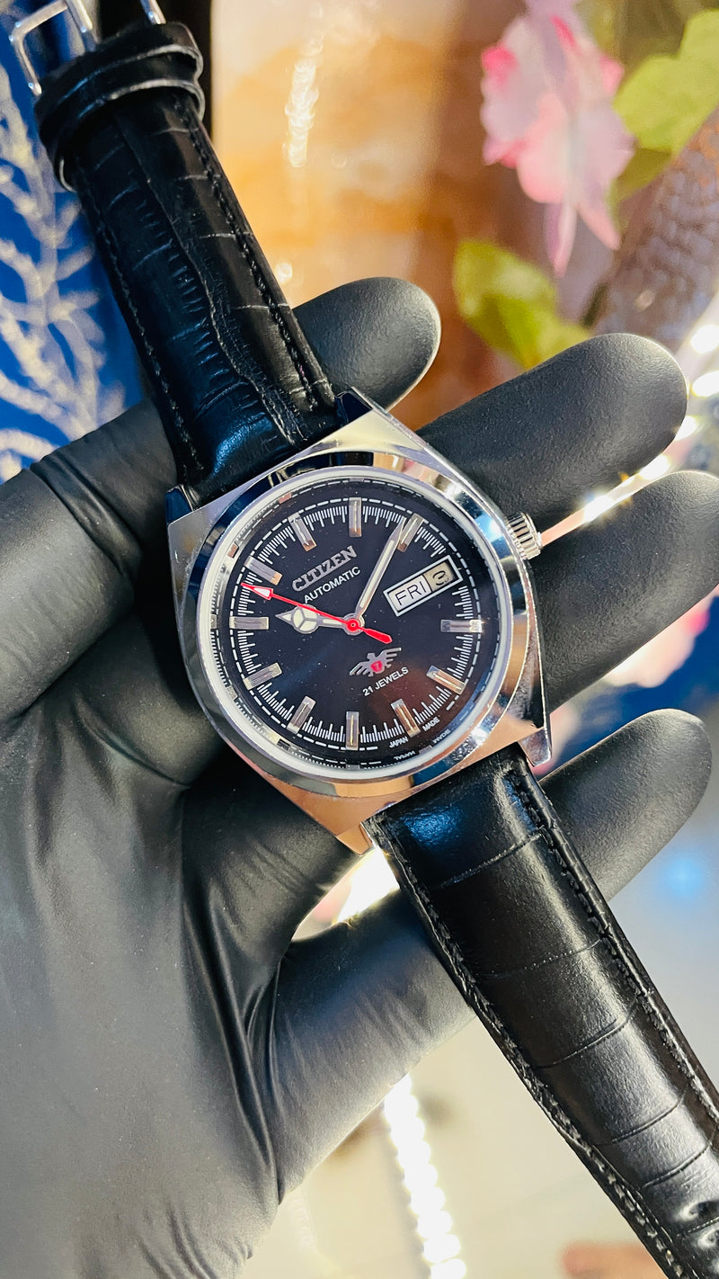 Citizen Automatic Vintage Watch – 8200 Movement | Refurbished Japan-Made Classic