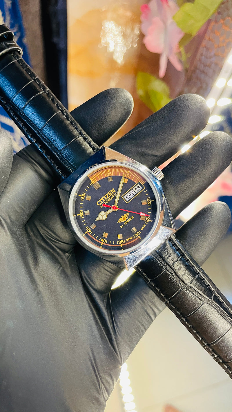 Citizen Automatic Vintage Watch – 8200 Movement | Refurbished Japan-Made Classic