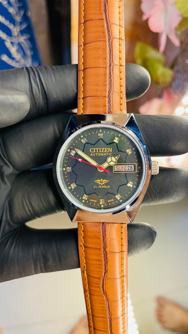 Citizen Automatic Vintage Watch – 8200 Movement | Refurbished Japan-Made Classic