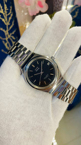 HMT Tariq Para Shock 17 Jewels Black Dial Mechanical Hand winding Men's Wrist Watch